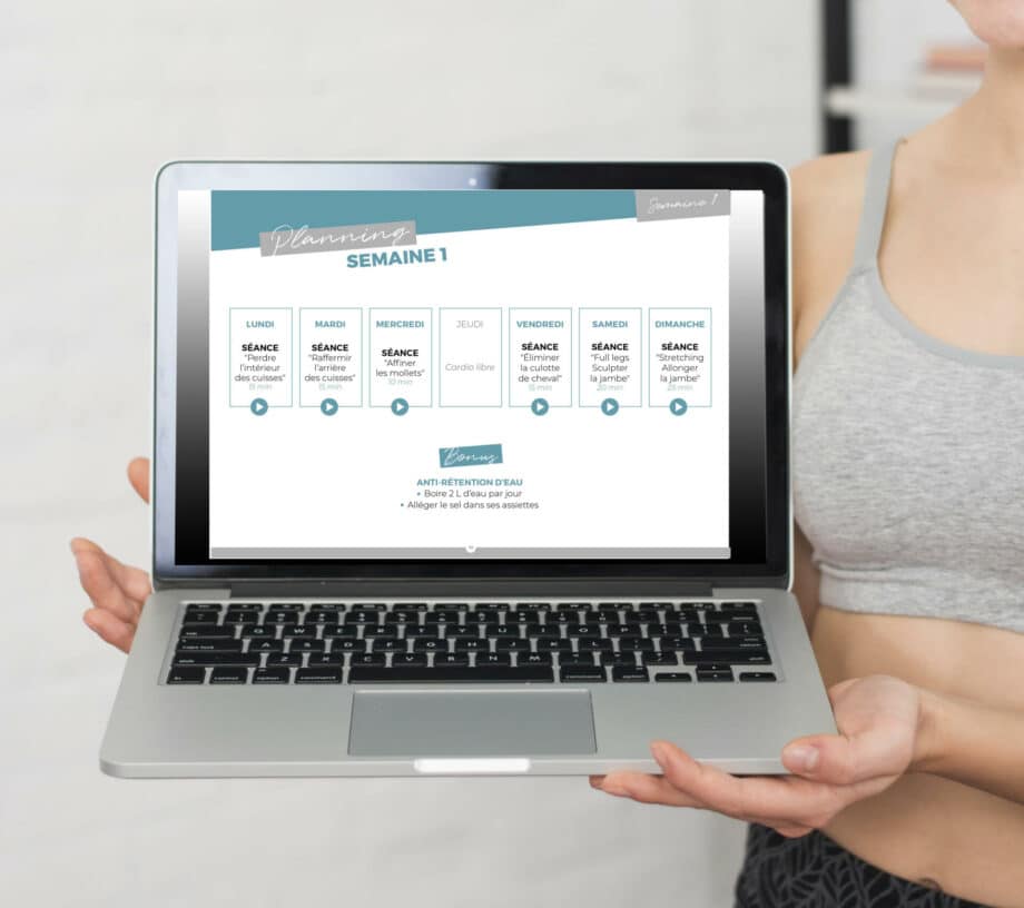 exemple programme jambes fines entrainement semaine 1